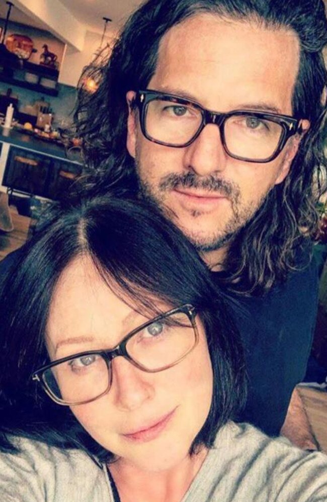 Shannen Doherty and estranged husband Kurt Iswarienko were in the midst of a bitter divorce at the time of her death. Picture: Supplied