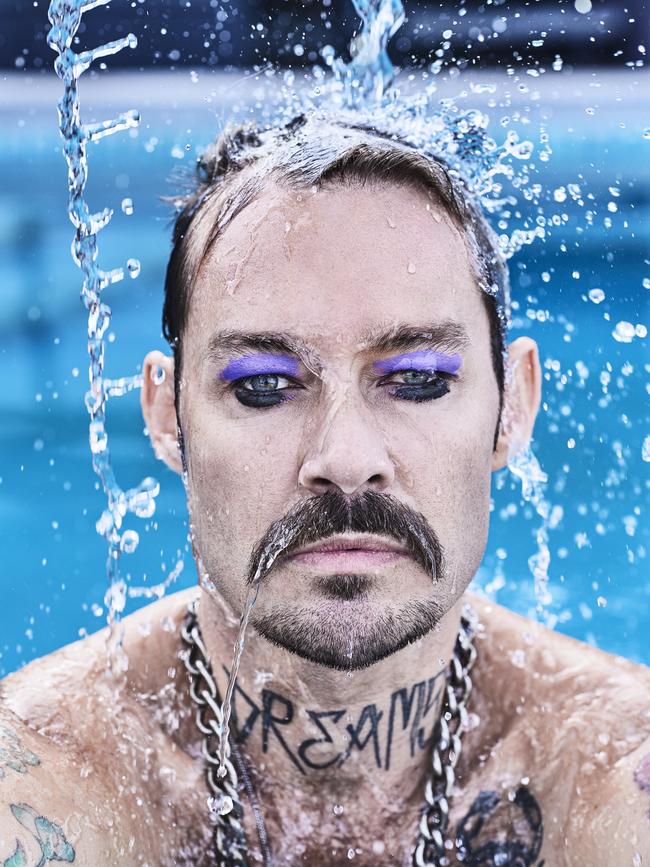 Daniel Johns pictured at home in Newcastle. Picture: Nic Walker