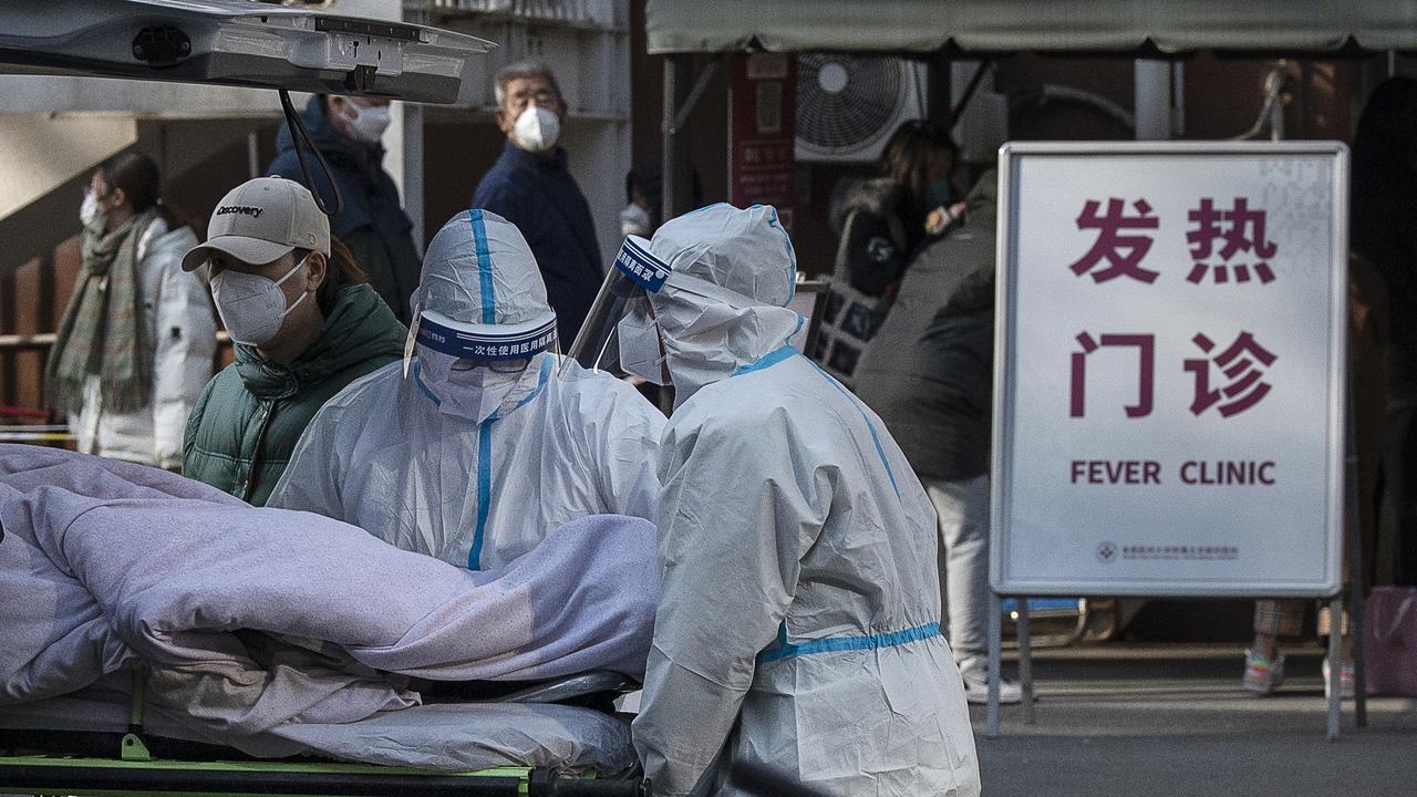 China’s shift away from its Zero Covid strategy could have catastrophically deadly results, the report warns. Picture: Kevin Frayer/Getty Images