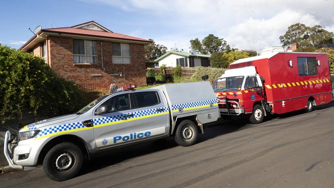 Three vacant houses hit by arson at Old Main Road,  Bridgewater. Picture Chris Kidd