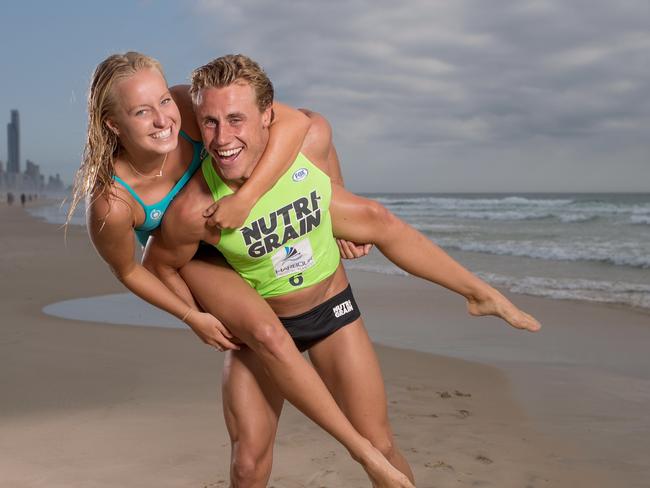 Matt Bevilacqua and Brielle Cooper. Picture: Luke Marsden