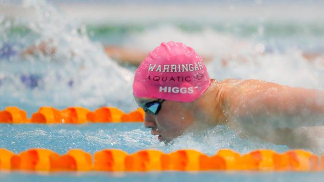 Luke Higgs on his way to claim more gold at the NSW Senior State Age Championships.