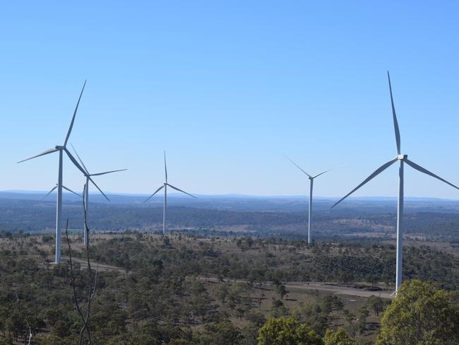 Cooper's Gap Wind Farm is the largest wind farm by capacity in Australia with enough energy to power 264,000 Australian homes. Photo: Emily Bradfield