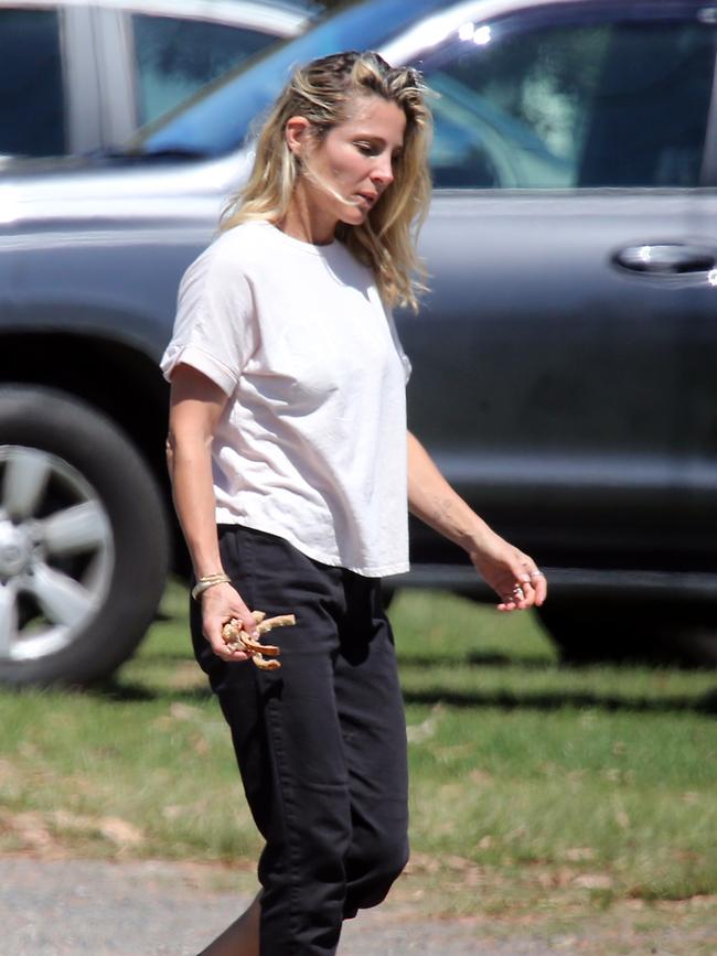 Elsa Pataky has been stranded by flooding. Picture: Nathan Edwards