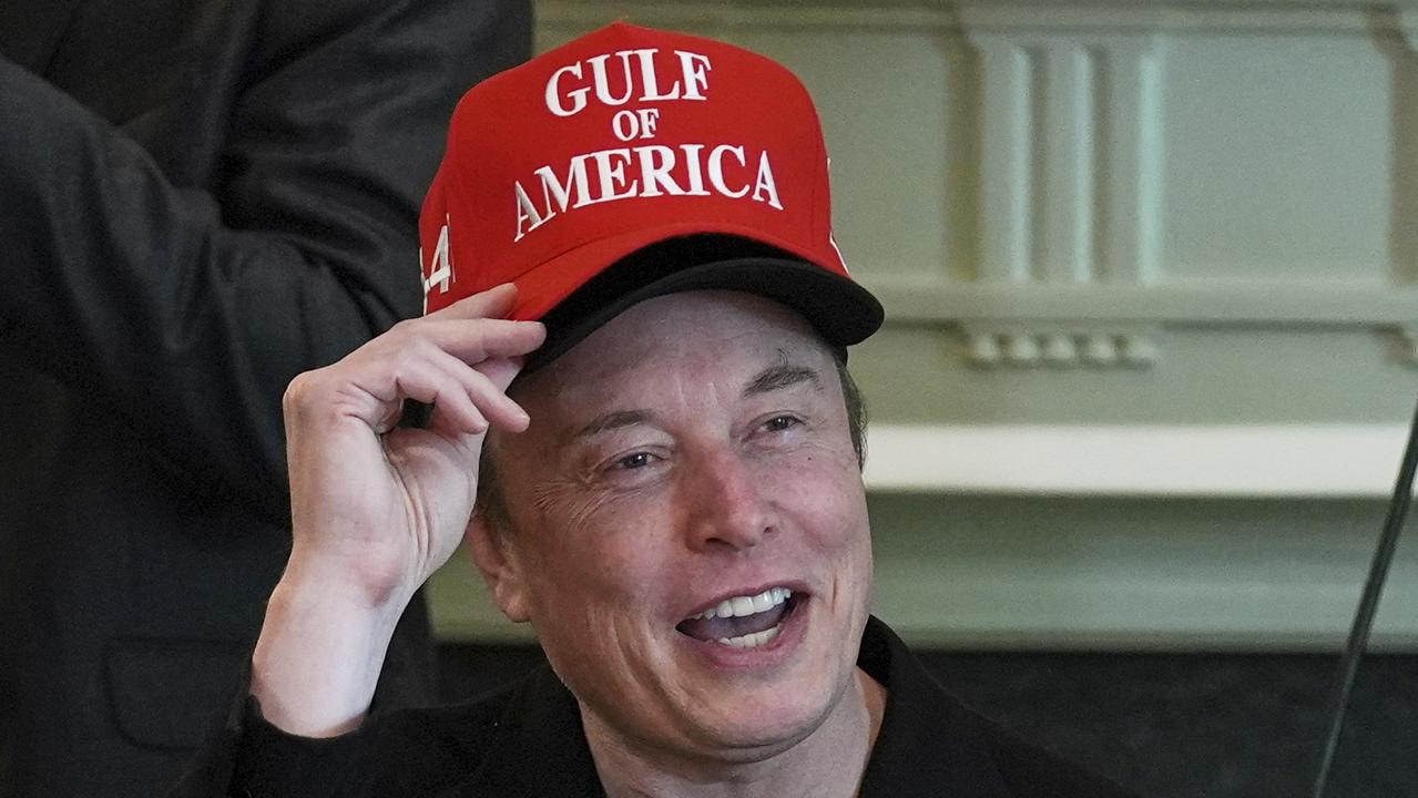 Elon Musk speaks during a cabinet meeting at the White House, Wednesday, April 30, 2025, in Washington. Picture: AP Photo/Evan Vucci