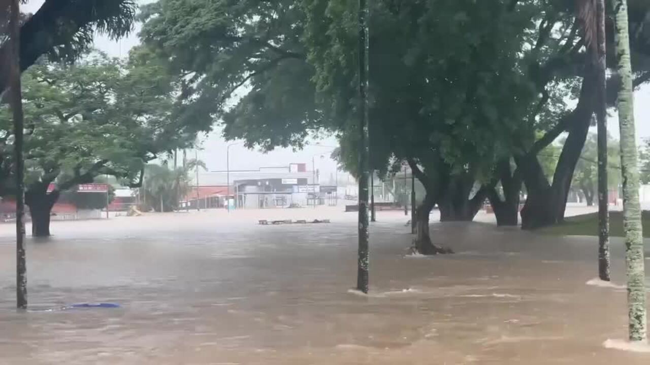 Deep Water Flows Down Streets as Severe Flooding Hits Parts of Queensland