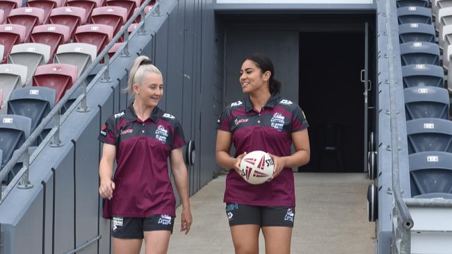 NRLW Players and Mackay locals Emma Manzelmann and Jade Peters are two local highlights heading into the Cutters inaugural season in the BMD Premiership