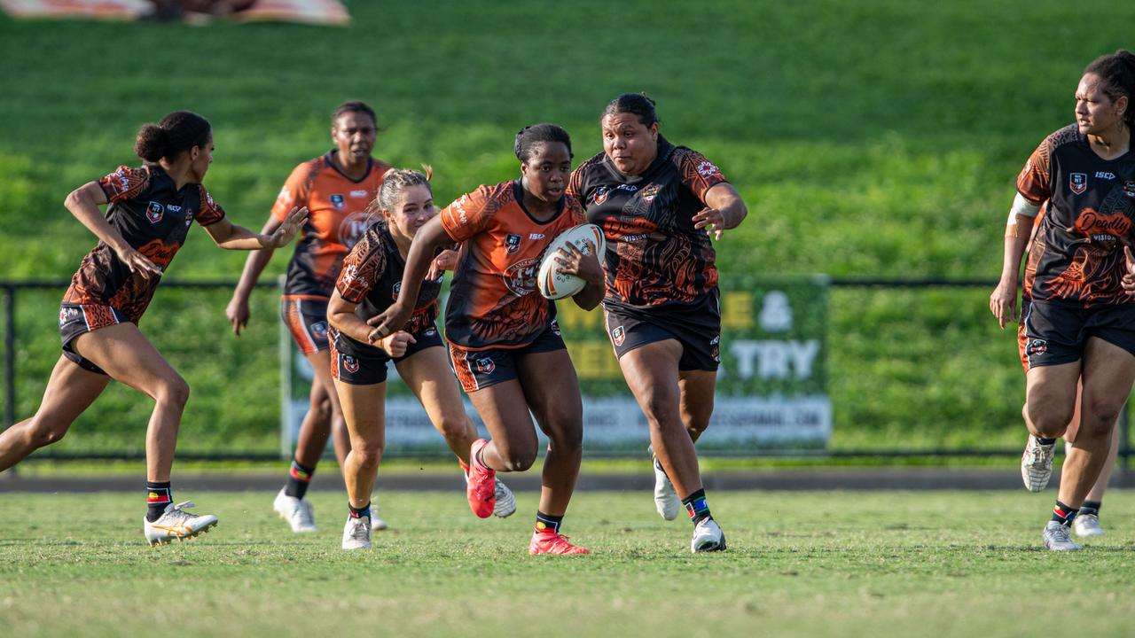 Tamara Madzika at the 2024 Deadly Cup Carnival between the Indigenous All Stars and Territory All Stars. Picture: Pema Tamang Pakhrin