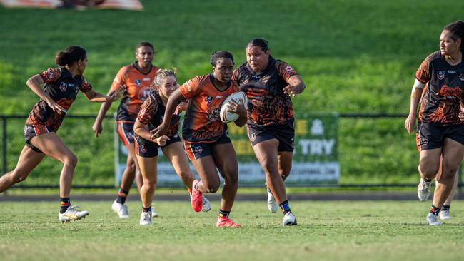 Tamara Madzika at the 2024 Deadly Cup Carnival between the Indigenous All Stars and Territory All Stars. Picture: Pema Tamang Pakhrin