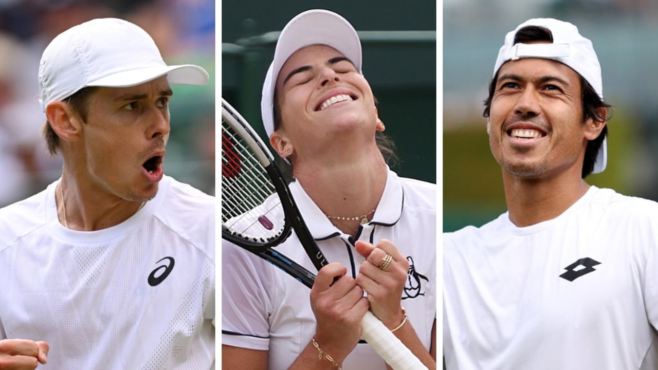 Alex De Minaur, Ajla Tomljanovic and Jason Kubler are through to the round of 16. Pictures: Getty