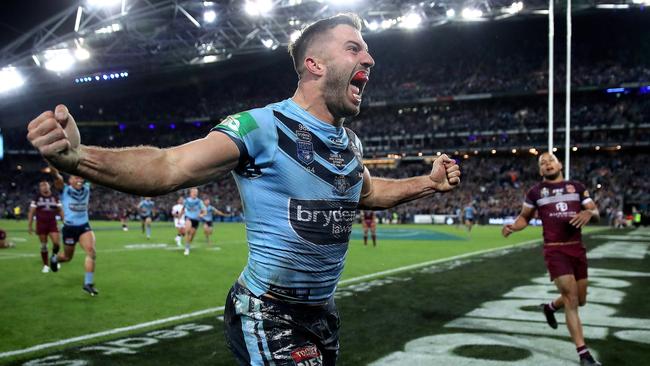 State of Origin games are consistently among the five most-watched shows on TV. Picture: Phil Hillyard