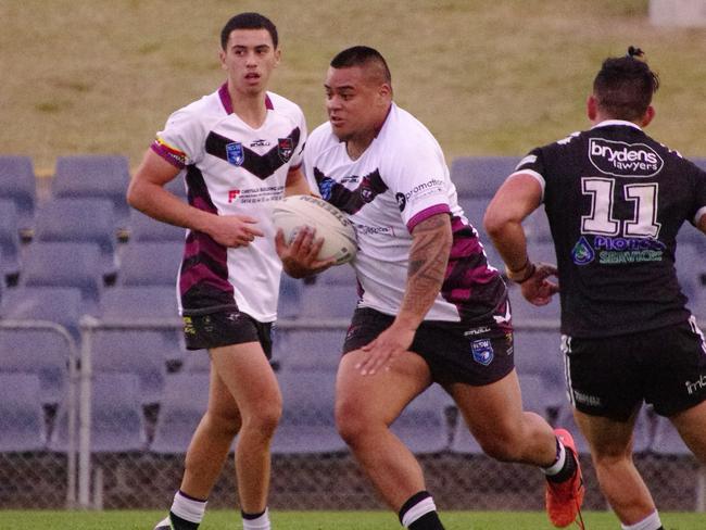 Penrith junior Vincennes "MJ" Fialelei-Ausage in action for Blacktown Workers.