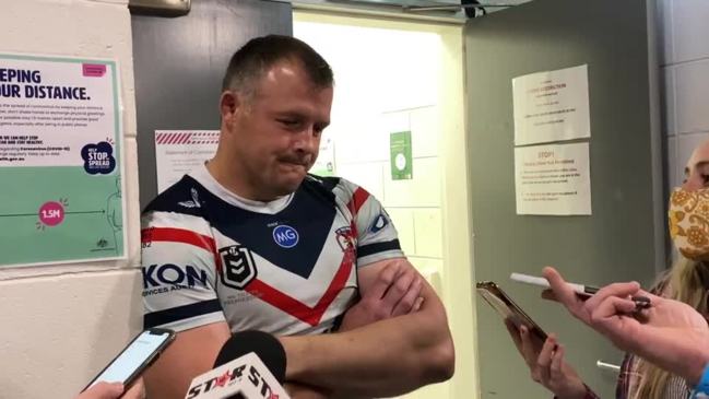 Josh Morris reflects on his final NRL game after the Roosters lost to the Sea Eagles