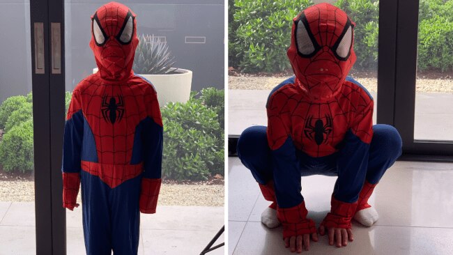 A mum shares the sad reason she won't let her son wear a Spider-Man costume again. Source: supplied