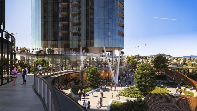 Artist's impression of the proposed Albion Exchange transit oriented development. IMAGE: GEON PROPERTY