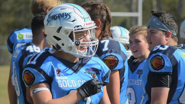 Stingray linebacker Lucas Aufranc, a youngster with a knack for flattening his rivals.