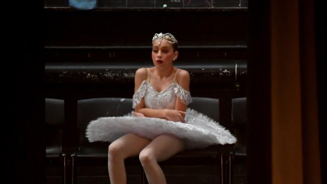 Townsville Eisteddfod 2023. Age 13 Classical Ballet Solo. Eliza Ryan watches from the wings. Picture: Evan Morgan