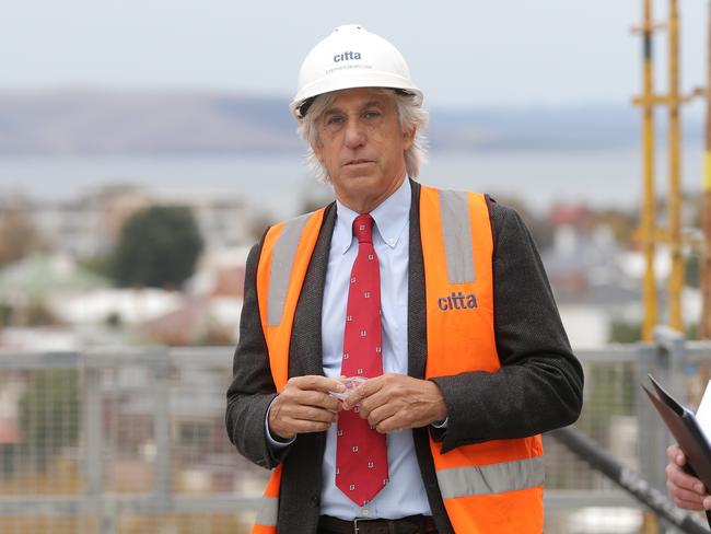 Citta managing director Stephen McMillan on the roof of the Parliament Square redevelopment. Picture: LUKE BOWDEN