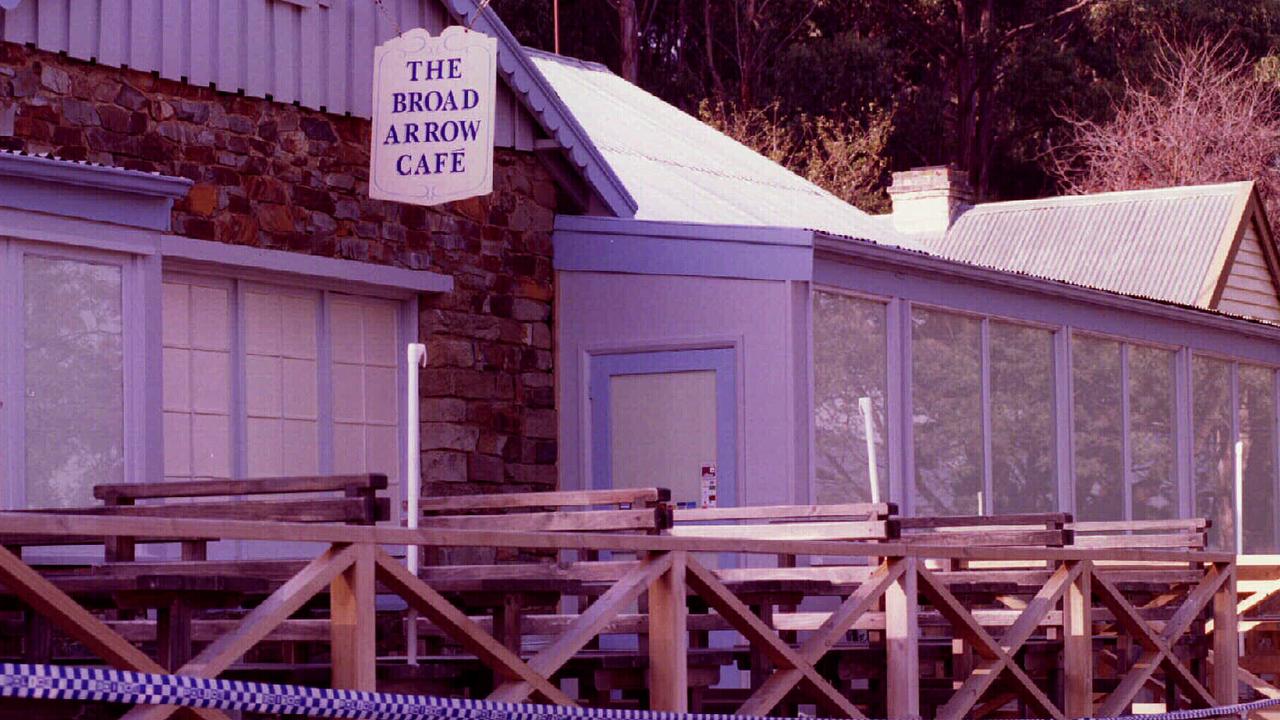 Exterior of the Broad Arrow Cafe at Port Arthur where Martin Bryant shot and killed 20 of his 35 victims.