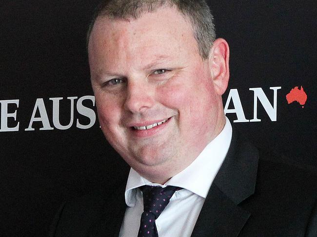 19/07/2016: (L-R) Peter Mobbs, CEO, AIM Education & Training and Nicholas Gray, CEO, The Australian, hosts of the Beyond the Boardroom small table discussion on Allied Health at Aria restaurant in Sydney on Tuesday. Hollie Adams/The Australian