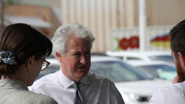 Former New South Wales opposition climate change and energy minister Adam Searle outside the Northern Territory Civil and Administrative Tribunal, Westpoint Building, Alice Springs, Tuesday November 5. Picture: Gera Kazakov