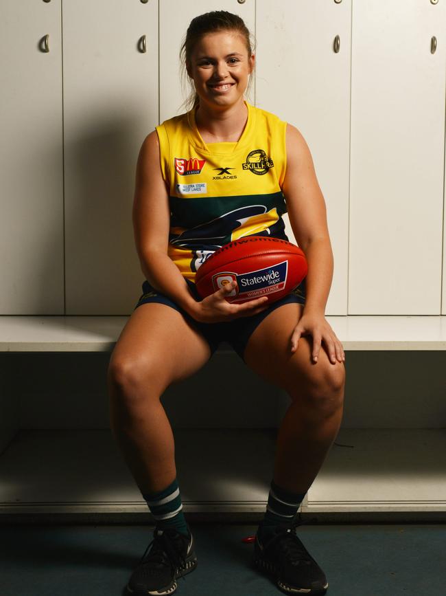 Eagles recruit Stephanie Walker played three AFLW matches for GWS. Picture: AAP/Brenton Edwards