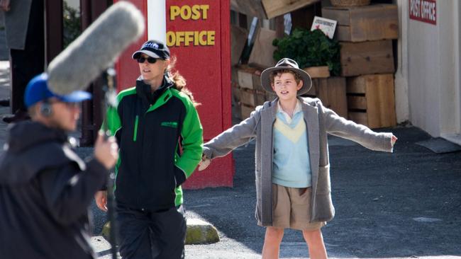 Storm Boy being filmed at Port Elliot. Young actor Finn Little. Picture: Leon Mead Photography