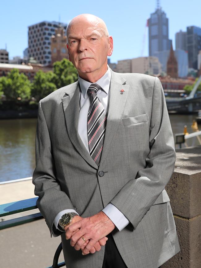 Former Homicide Squad detective, Rowland Legg. Picture: Alex Coppel