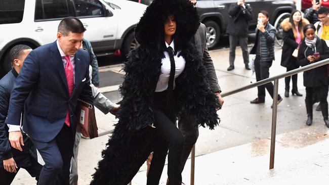 Rapper Cardi B arrives for her court hearing at Queens Criminal Court on December 10, 2019 in New York City. Picture: Angela Weiss/AFP