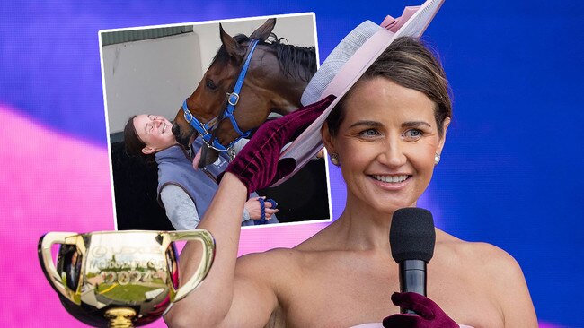 Melbourne Cup-winning jockey-turned-trainer Michelle Payne will be on Absurde (inset) in this year's race.