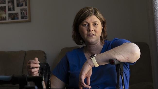 Caroline Nunan has been battling multiple sclerosis since she was 30 and now is seeking to have experimental stem cell treatment. 4th March 2025 Picture: Brett Hartwig