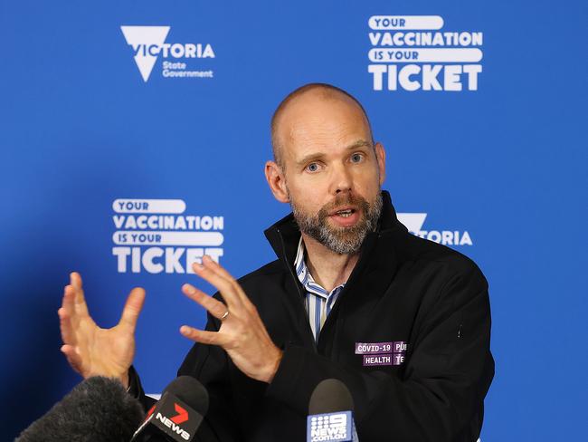 Victoria's Covid-19 commander Jeroen Weimar has said two thirds of new daily cases have not had any dose of a vaccine. Picture : NCA NewsWire / Ian Currie