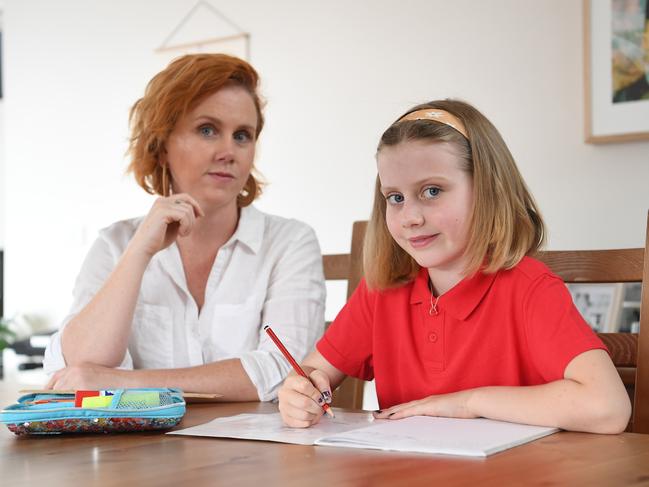 Prue Steedman says it can be tough dealing with rising back to school costs. Picture: Julian Smith.