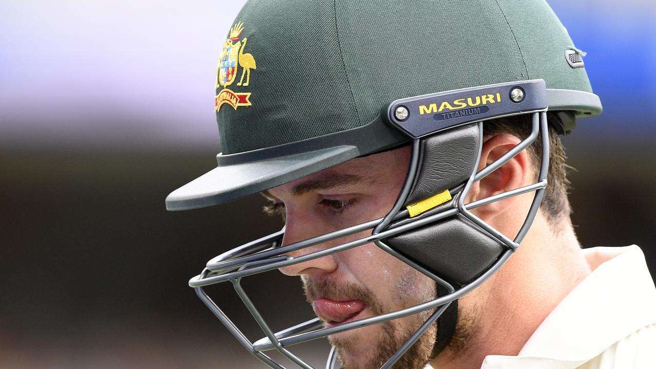 Travis Head was dismissed in a similar matter to the first innings. Photo: Dave Hunt/AAP Image. 