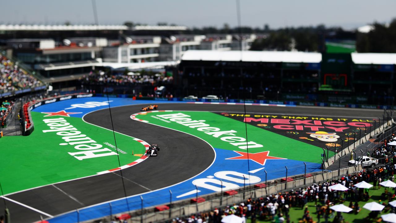 Daniel Ricciardo at Autodromo Hermanos Rodriguez in Mexico City, Mexico. Photo by Rudy Carezzevoli/Getty Images.