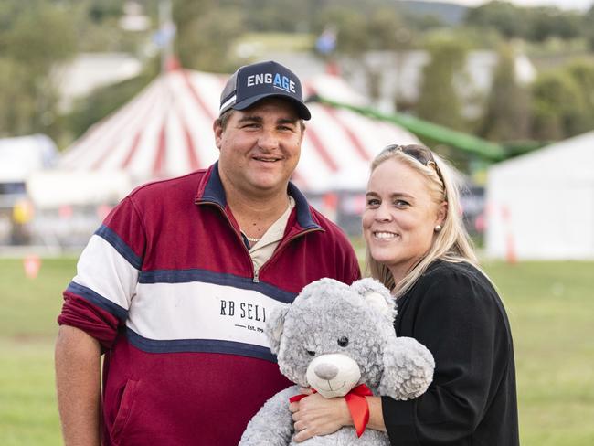 Adrian Teakle and Bianca Tidyman at the Toowoomba Royal Show, Friday, March 31, 2023. Picture: Kevin Farmer