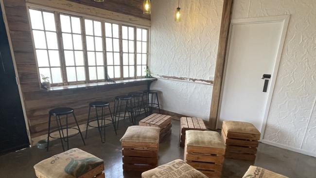 The new store has a larger seating area for those who want to relax with a coffee and a toastie.