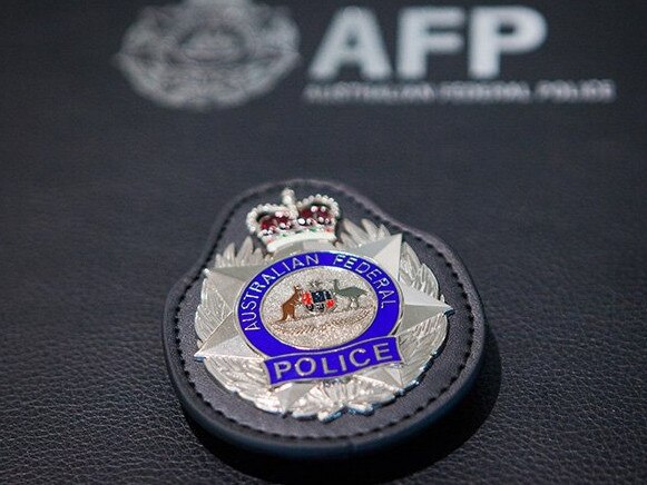 Image supplied by the AFP. Generic image if Australian Federal Police badge