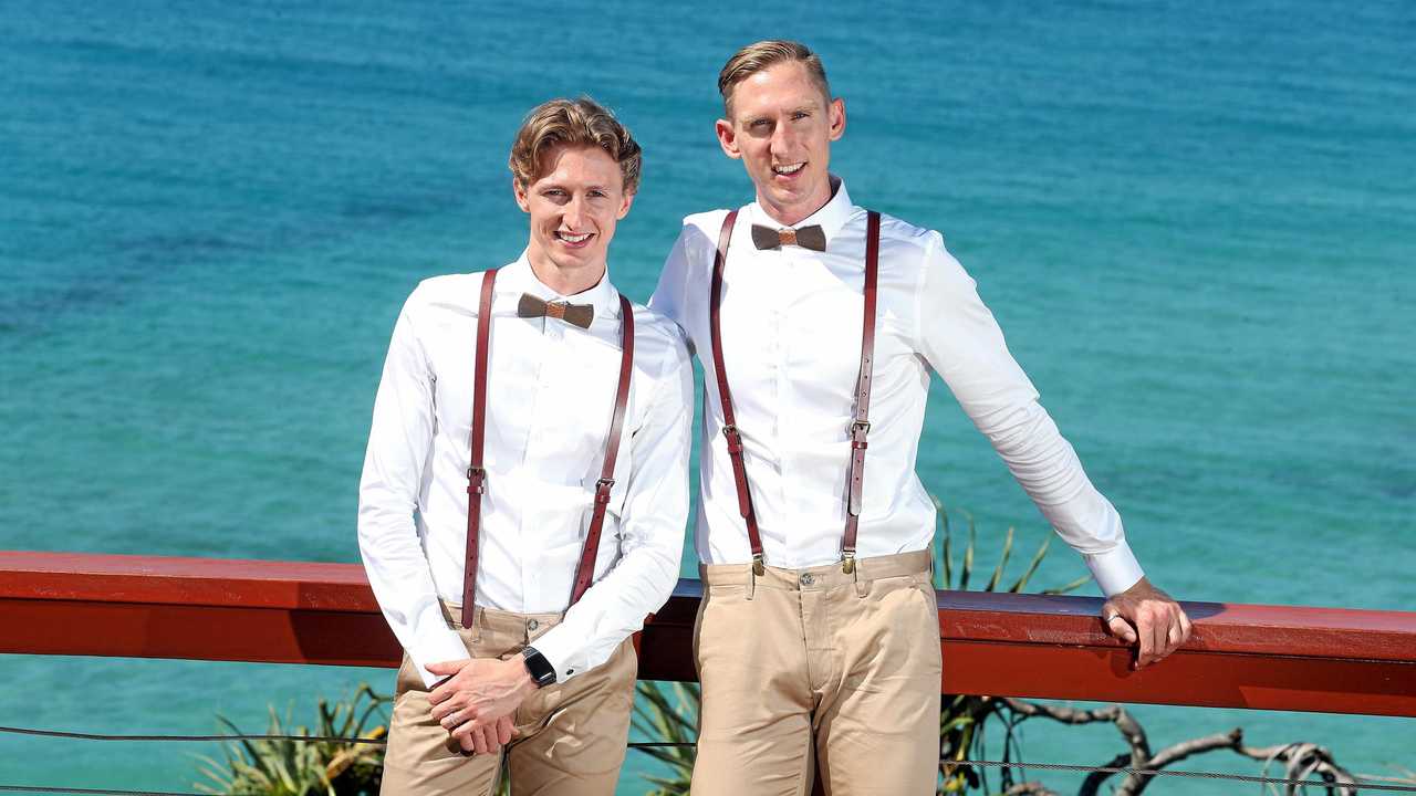 Athletes sprint to be first same-sex couple to marry | The Courier Mail