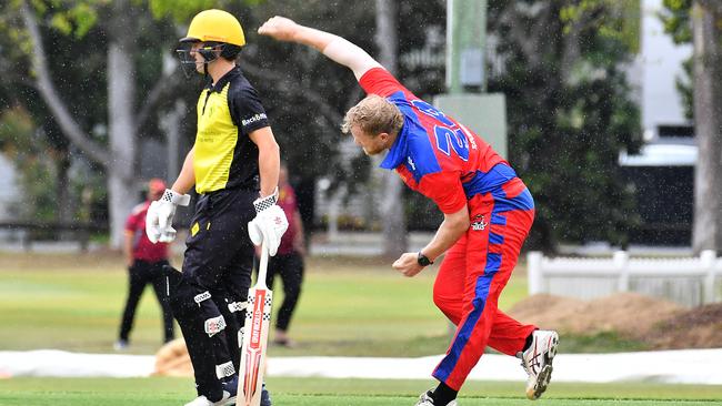 Toombul bowler Daniel Cranitch. Picture, John Gass