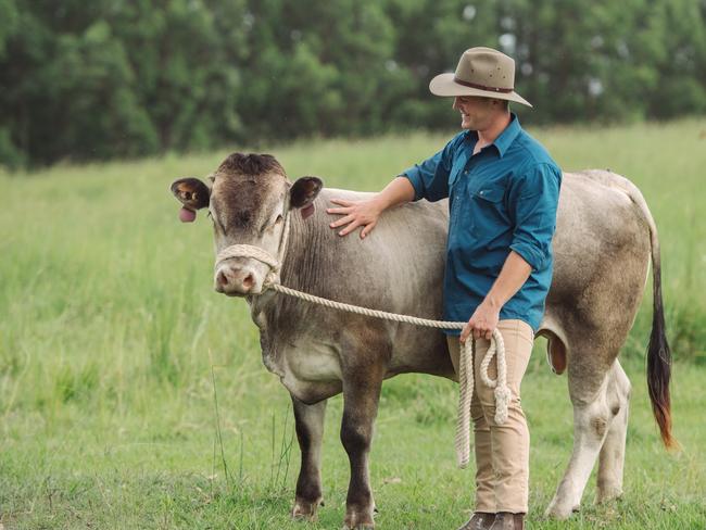 Leo Tompkins, Calico Pastoral Company, on his property at Gympie.