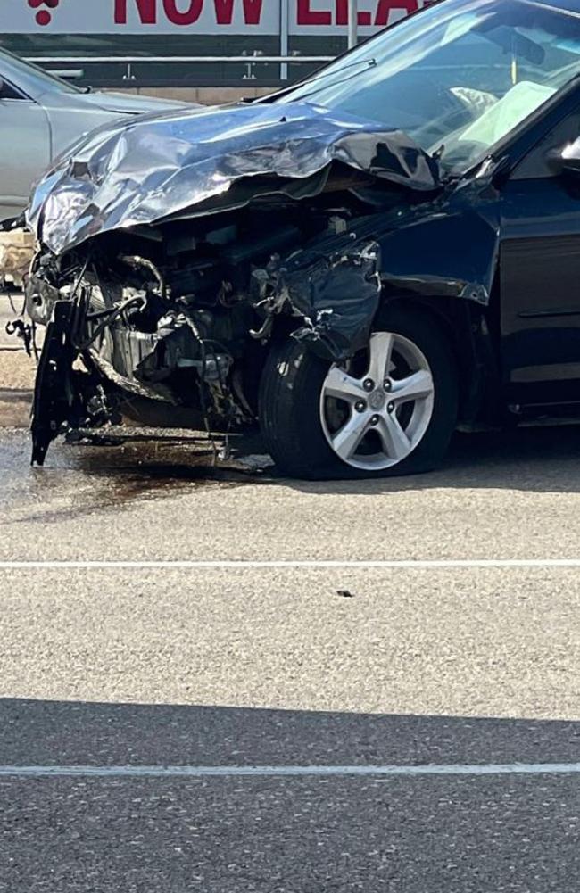 A woman was taken to hospital after a crash in Aitkenvale on Anne St and Ross River Rd, October 22, 2024. Picture: contributed