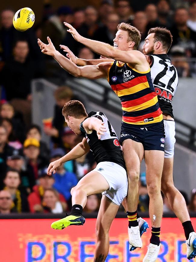 Alex Keath put in another impressive display against GWS. Picture: Mark Brake/Getty Images