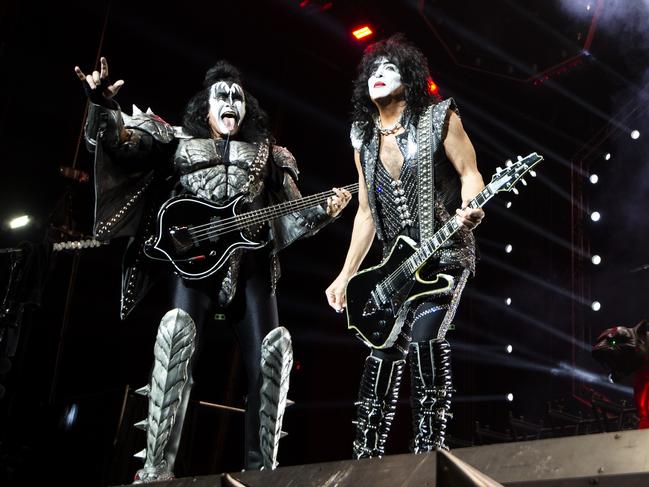 KISS play the first of two nights at Sydney’s Qudos Bank Arena. Picture: Monique Harmer