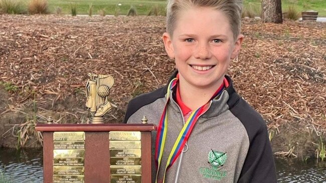 Billy White with one of his many trophies. Picture: Supplied