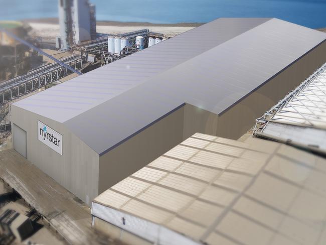 Nyrstar's $23m product recycling facility at Port Pirie which will start being built in 2022. Artwork: Supplied