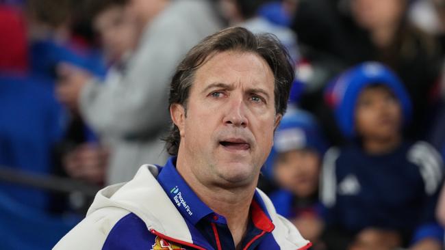 Western Bulldogs coach Luke Beveridge says the AFL is being ‘overly protective of the head’. Picture: Daniel Pockett / Getty Images