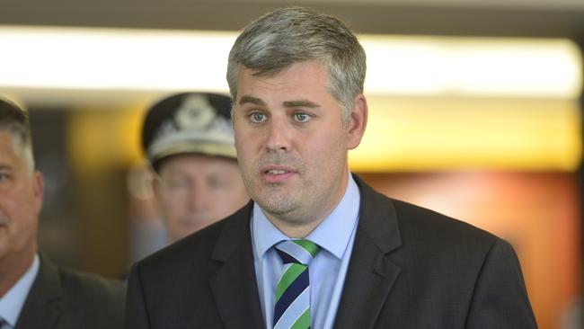 Police Minister Mark Ryan says crime rates have fallen this year. Picture: Caitlan Charles