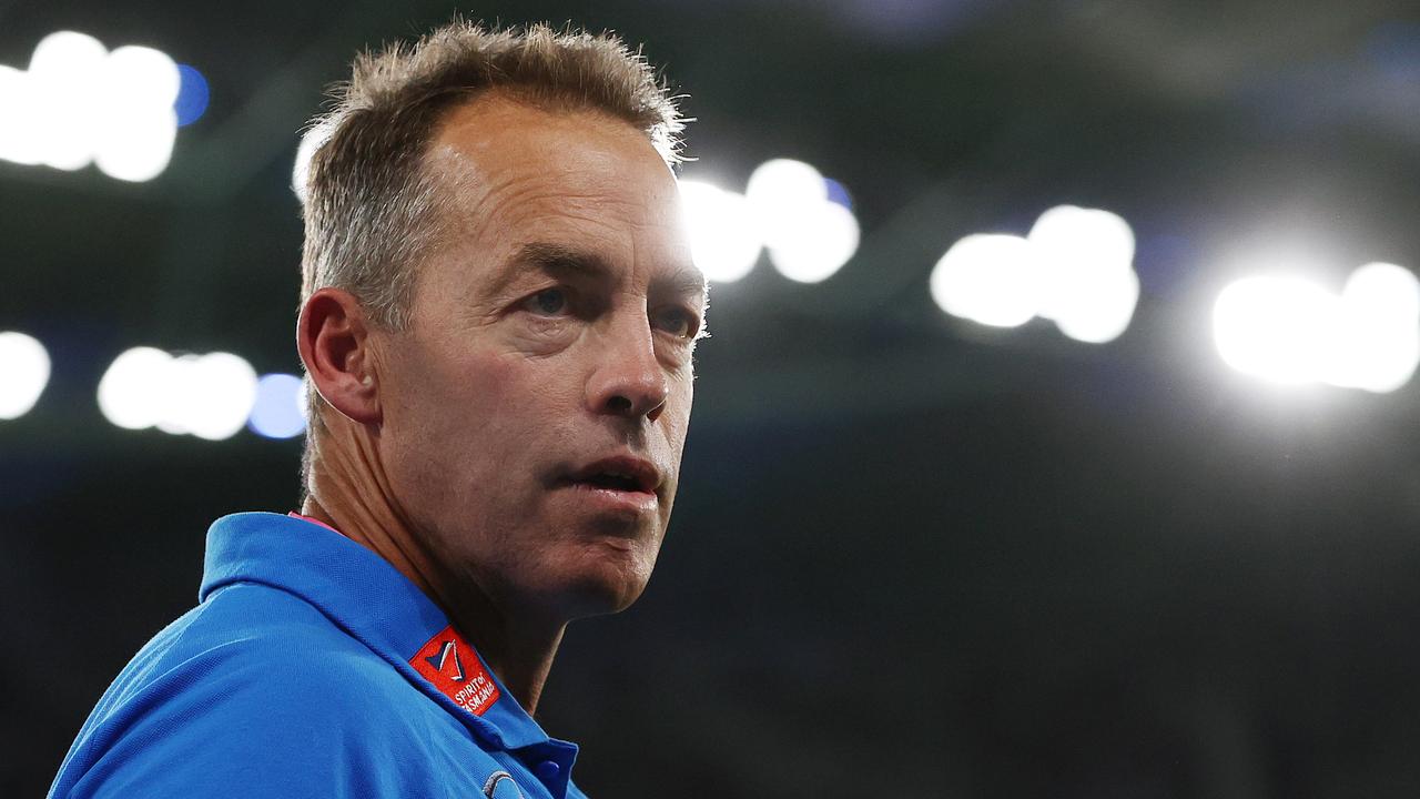 A return dat still hasn’t been set for North Melbourne coach Alastair Clarkson. Picture: Michael Klein