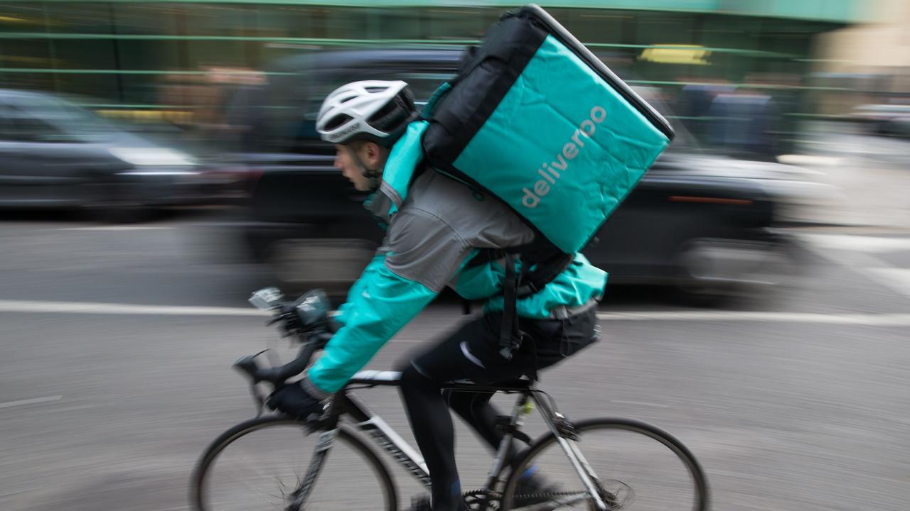 Deliveroo charges upwards of 30 per cent commission. Picture: Daniel Leal-Olivas/AFP